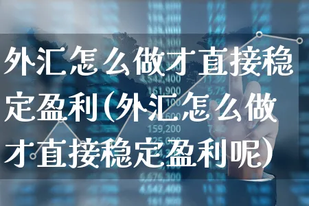 外汇怎么做才直接稳定盈利(外汇怎么做才直接稳定盈利呢)_https://www.xgbbparty.com_外汇市场_第1张