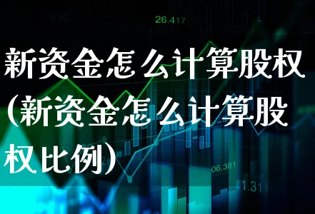 新资金怎么计算股权(新资金怎么计算股权比例)_https://www.xgbbparty.com_基金市场_第1张