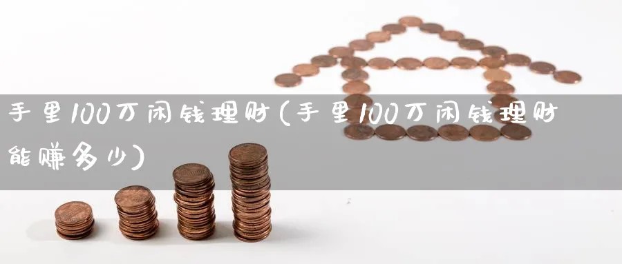 手里100万闲钱理财(手里100万闲钱理财能赚多少)_https://www.xgbbparty.com_债券市场_第1张