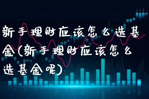 新手理财应该怎么选基金(新手理财应该怎么选基金呢)_https://www.xgbbparty.com_基金市场_第1张