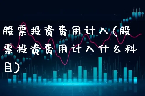 股票投资费用计入(股票投资费用计入什么科目)_https://www.xgbbparty.com_股市频道_第1张