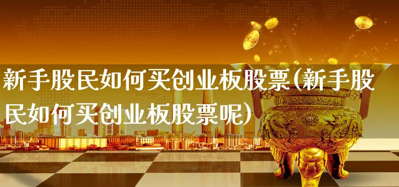 新手股民如何买创业板股票(新手股民如何买创业板股票呢)_https://www.xgbbparty.com_股市频道_第1张