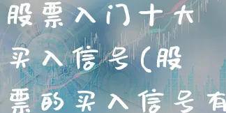 股票入门十大买入信号(股票的买入信号有哪些)_https://www.xgbbparty.com_股市频道_第1张