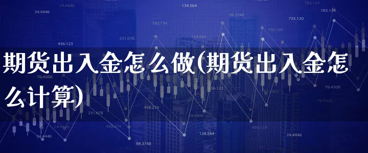 期货出入金怎么做(期货出入金怎么计算)_https://www.xgbbparty.com_期货市场_第1张