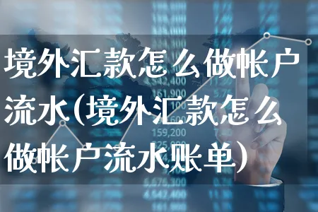 境外汇款怎么做帐户流水(境外汇款怎么做帐户流水账单)_https://www.xgbbparty.com_外汇市场_第1张