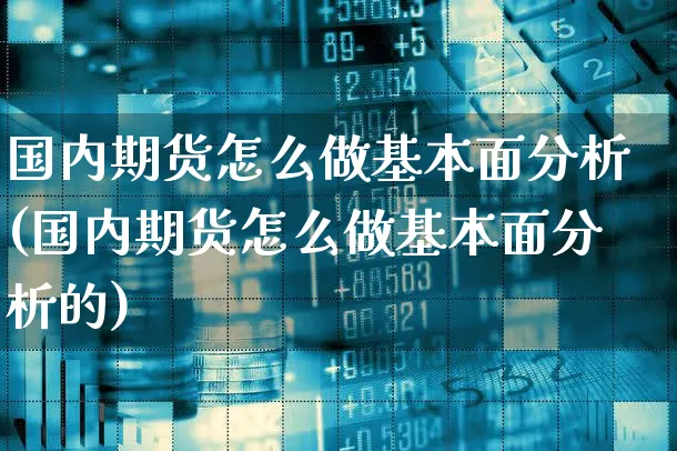 国内期货怎么做基本面分析(国内期货怎么做基本面分析的)_https://www.xgbbparty.com_期货市场_第1张