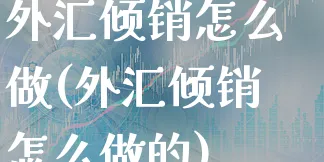 外汇倾销怎么做(外汇倾销怎么做的)_https://www.xgbbparty.com_外汇市场_第1张