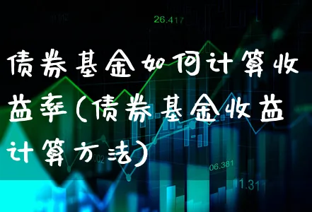 债券基金如何计算收益率(债券基金收益计算方法)_https://www.xgbbparty.com_债券市场_第1张