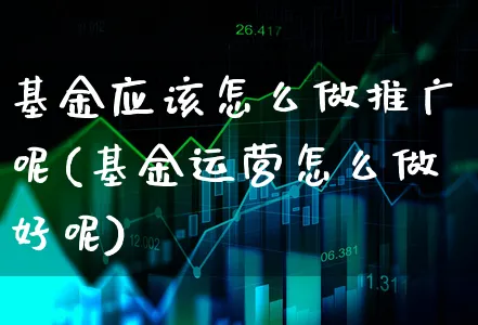 基金应该怎么做推广呢(基金运营怎么做好呢)_https://www.xgbbparty.com_基金市场_第1张