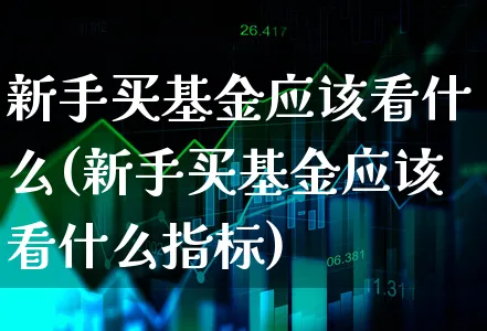 新手买基金应该看什么(新手买基金应该看什么指标)_https://www.xgbbparty.com_基金市场_第1张