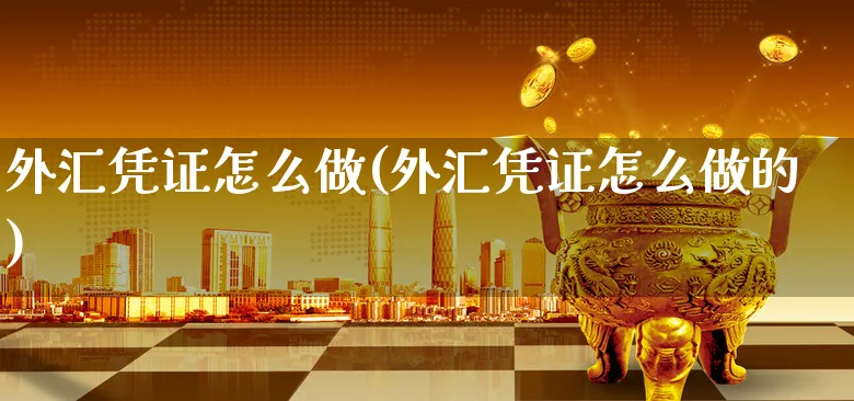 外汇凭证怎么做(外汇凭证怎么做的)_https://www.xgbbparty.com_外汇市场_第1张