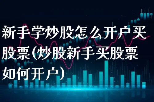 新手学炒股怎么开户买股票(炒股新手买股票如何开户)_https://www.xgbbparty.com_股市频道_第1张