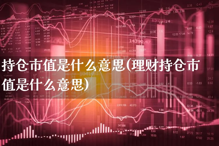 持仓市值是什么意思(理财持仓市值是什么意思)_https://www.xgbbparty.com_债券市场_第1张