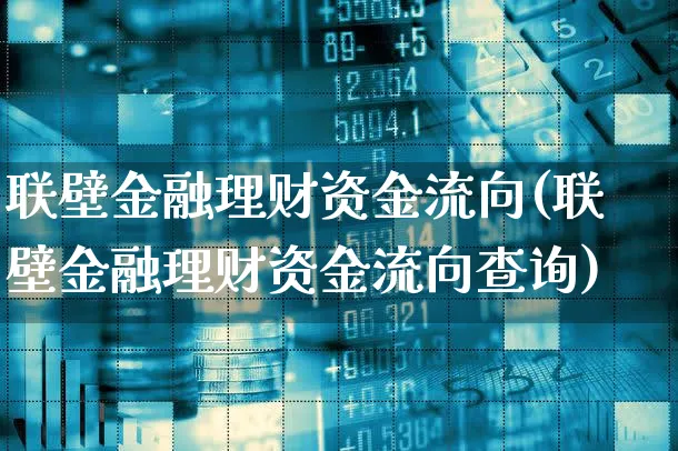 联壁金融理财资金流向(联壁金融理财资金流向查询)_https://www.xgbbparty.com_股市频道_第1张