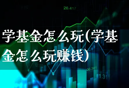 学基金怎么玩(学基金怎么玩赚钱)_https://www.xgbbparty.com_基金市场_第1张