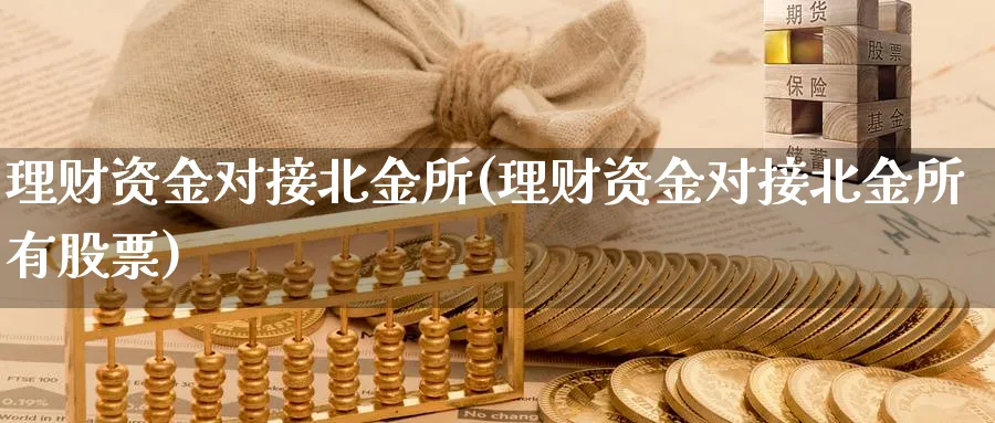 理财资金对接北金所(理财资金对接北金所有股票)_https://www.xgbbparty.com_基金市场_第1张