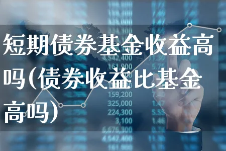 短期债券基金收益高吗(债券收益比基金高吗)_https://www.xgbbparty.com_债券市场_第1张